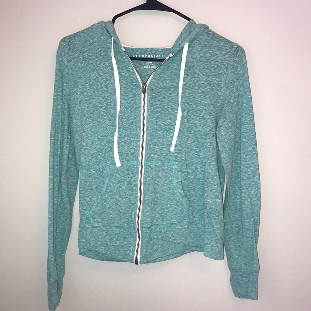 Blue Zip Up hoodie
